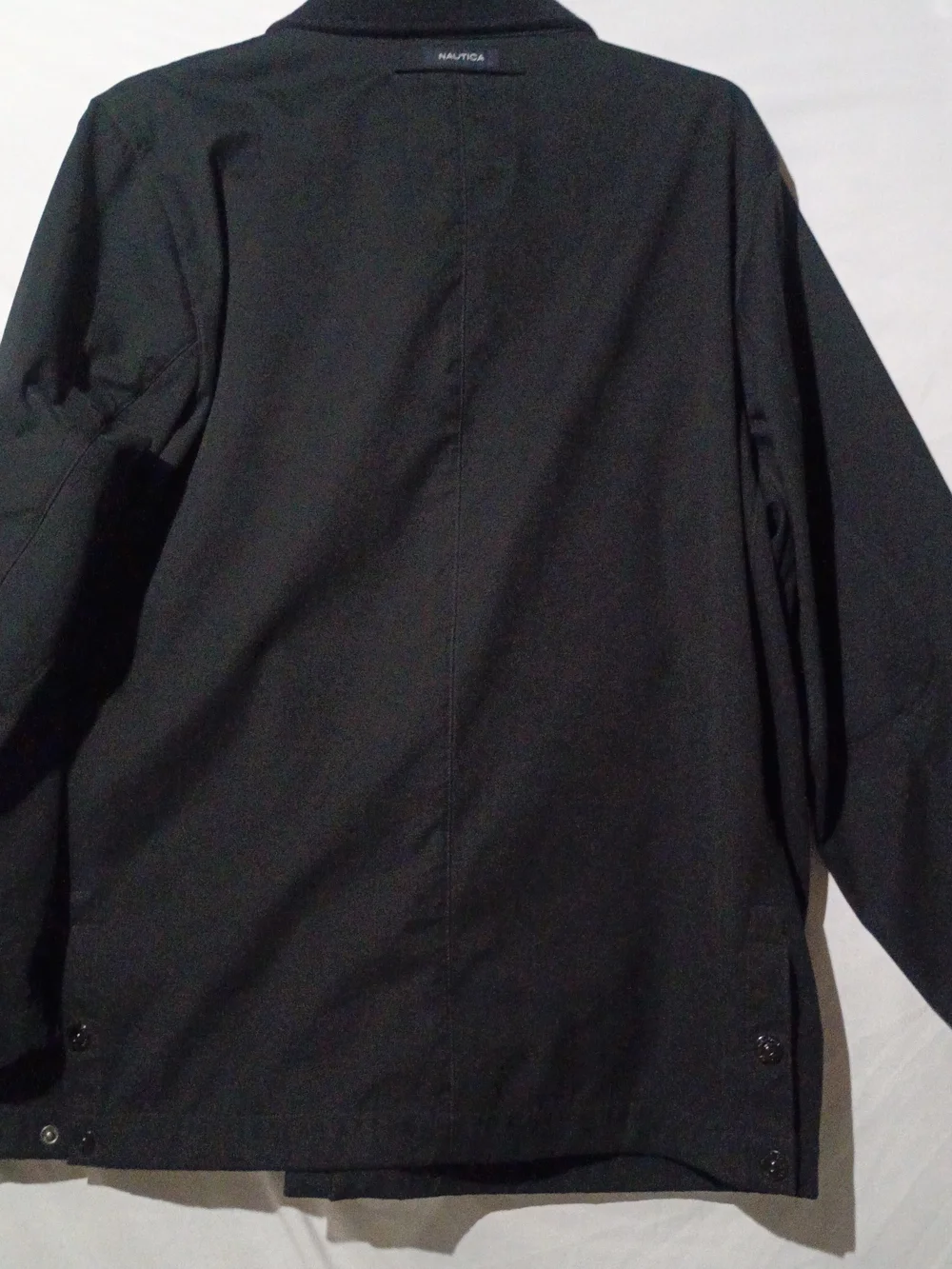 Vintage Nautica Sportswear Black Lightweight  Jacket with Snap Pockets